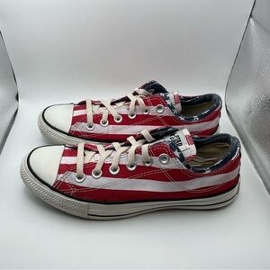 Converse All Star red white and blue women’s sneakers size 5